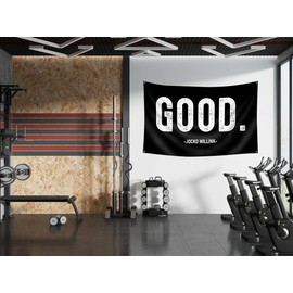 Good Flags Motivational Gym Flag Banner 3x5 Ft with 4 Brass Grommets