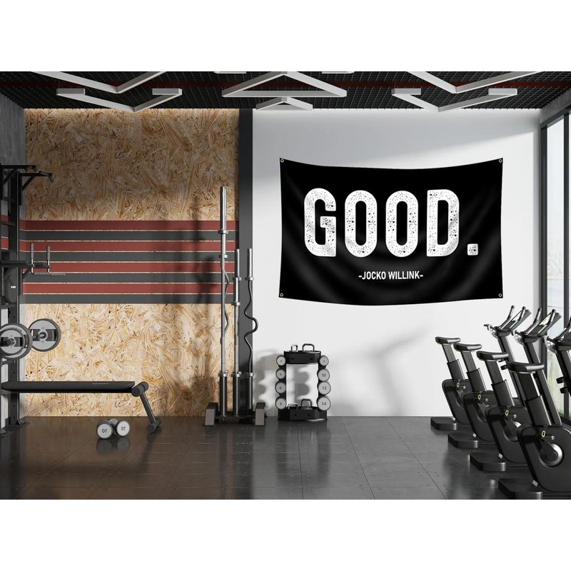 Good Flags Motivational Gym Flag Banner 3x5 Ft with 4