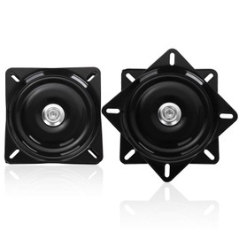 FengWu 2 Pack 7 inch Bar Stool Swivel Plate 360° Swivel Replacement Seat Swivel Base Square Rotating Swivel Plate for Recliner Chair & Bar Stool with 220 Pound Capacity
