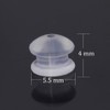 Silicone Earring Backs, Clear Earring Backings, 20PCS Soft Earring Stoppers,