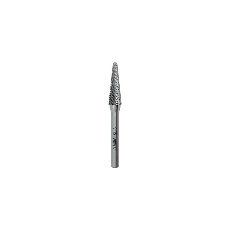SL-3 Tungsten Carbide Burr Rotary File, Taper Shape Double Cut,