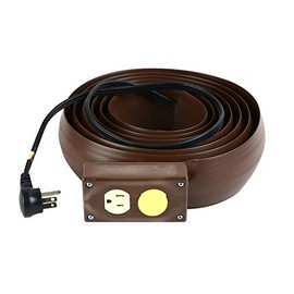 Electriduct Lay Flat Electrical Power Extension Cord Cover Cable Protector - 10 Feet (Brown)