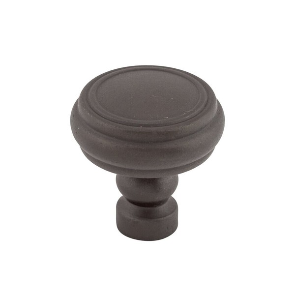 Top Knobs Brixton Rimmed 1-1/4" Diameter Mushroom Knob in Sable