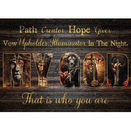 Jesus and Lion Puzzle Bible Puzzles 1000 Pieces for Adults, My God Jigsaw Puzzles Easter Puzzle, Religous Puzzle Christian Puzzles for Home Decor