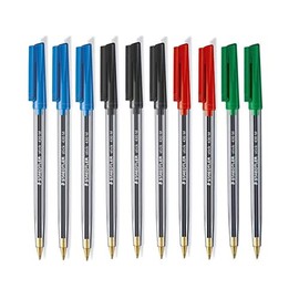 STAEDTLER Stick 430M Ballpoint Pen Medium Mixed Colours x 10