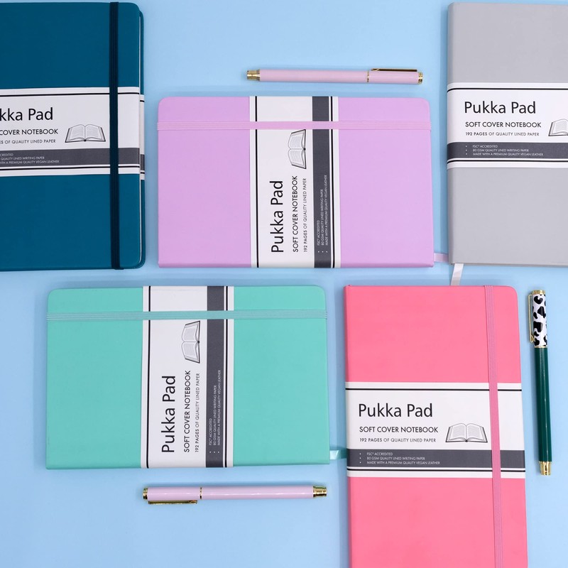 Pukka Pad, Soft Cover Notebook – 192 Pages of 80GSM