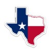 Texas State Map Flag Large car window sticker decal 10"