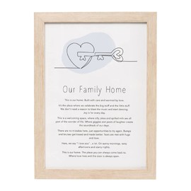 Splosh Family Home Gift of Words Sentimental Frame. Picture Frame Gifts for Women & Family. Aesthetic Room Decor. Minimalist Bedroom Accessories, Bathroom Decor, Living Room Accessories & Wall Décor.…