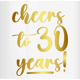 Tasse Tassen 325ml - Cheers to 30 years I 30. Frauen Geschenkideen 30 Jahre Geburtstag Männer Geschenk 30er Frau I Dreißigster I 30iger I 30ter - 325 ml - Hellblau - zum dreissig jährigen 30ig