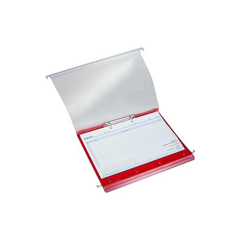 Suspension File with 2 Ring Mechanism and C Profile (Red)