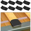JFGDVW 12 Pcs Black Bed Slats Holders, Reusable Plastic Bed