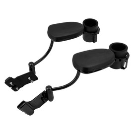 HCmotorku Black Passenger Armrests with Cup Holder Adjustable Fit for Goldwing GL1800 1800P 1800HP 2001–2017 Motorcycle Rear Seat Accessories