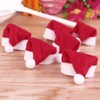 60 Pcs Mini Christmas Lollipop Hat Candy Hat Mini Santa