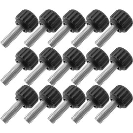 ZZYWWP 15 pcs m4x10 Thumb Screw Carbon Steel Thread knurled thumbscrews, Hand Screws, Handle knob thumbscrews