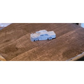 Handmade Abandoned Wreaked War Car, for your diorama or junkyard. 3d printed.1 item 1/64
