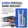 Racewill 8" Boat Trailer Vertical Bunk Bracket for Carpeted Guide