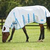 WeatherBeeta Sweet Itch Shield Combo Neck, White/Blue, 72"