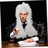 Baluue Judge Wig for Court Cosplay Curly Hair Gentleman Wig