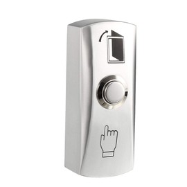 uxcell Door Release Button Push to Exit Resettable NO/COM Switch for Access Control 82mmx32mm Panel Zinc Alloy 12V 3A