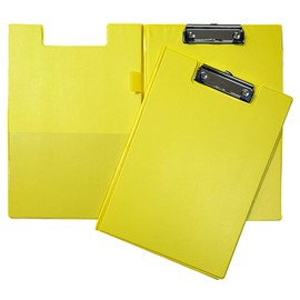 Janrax A4 Yellow Foldover Clipboard