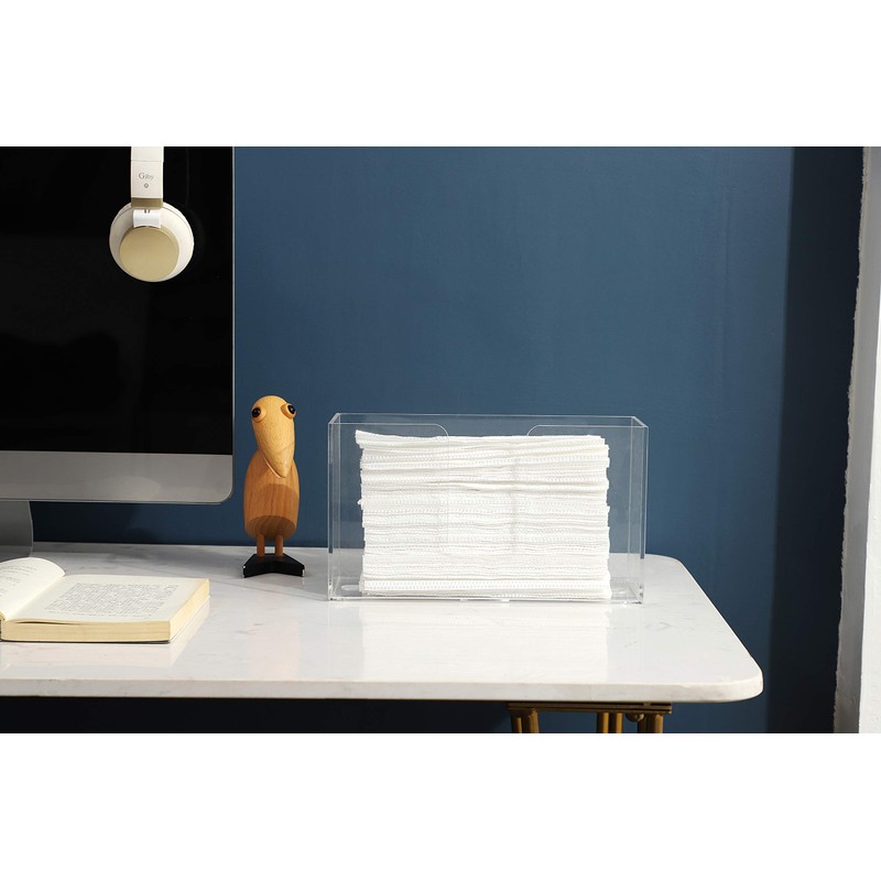 IEEK Paper Towel Dispenser Wall Mount Acrylic Paper Towel Holder