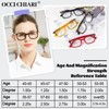 OCCI CHIARI Stylish Reading Glasses 3.5x Women's Readers Comfort Eyewear(1.0