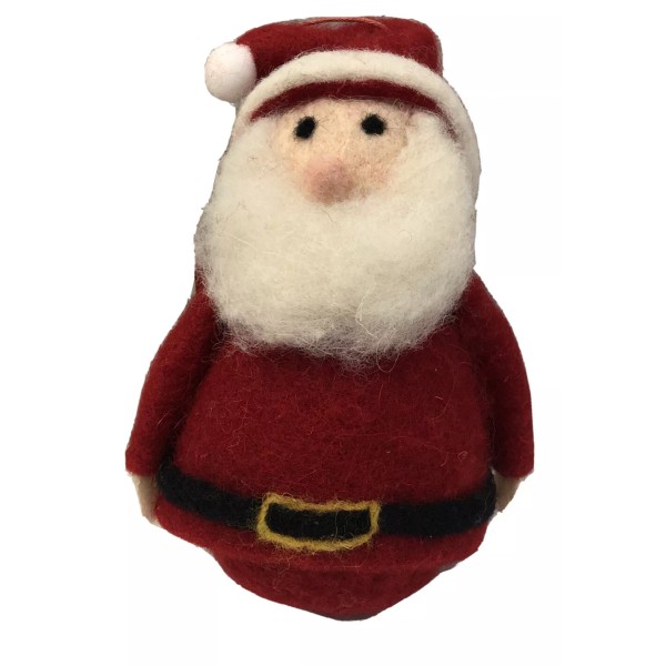 KOHLS YULETIDE SANTA ORNAMENT St Nicholas Square Red