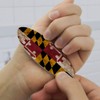 Rustic Distressed Maryland State Flag Double-Sided Oval Nail File Emery