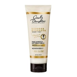 Carol's Daughter Goddess Strength True Stretch Defining Hair Cream with Castor Oil, Moisturizing Hair Care to Define Curly Hair for Up To 48HR, 6.8 Fl