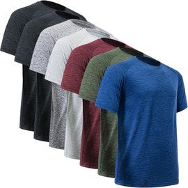 BALENNZ Workout Shirts for Men, Moisture Wicking Quick Dry Active Athletic Men's Gym Performance T Shirts 3X-Large