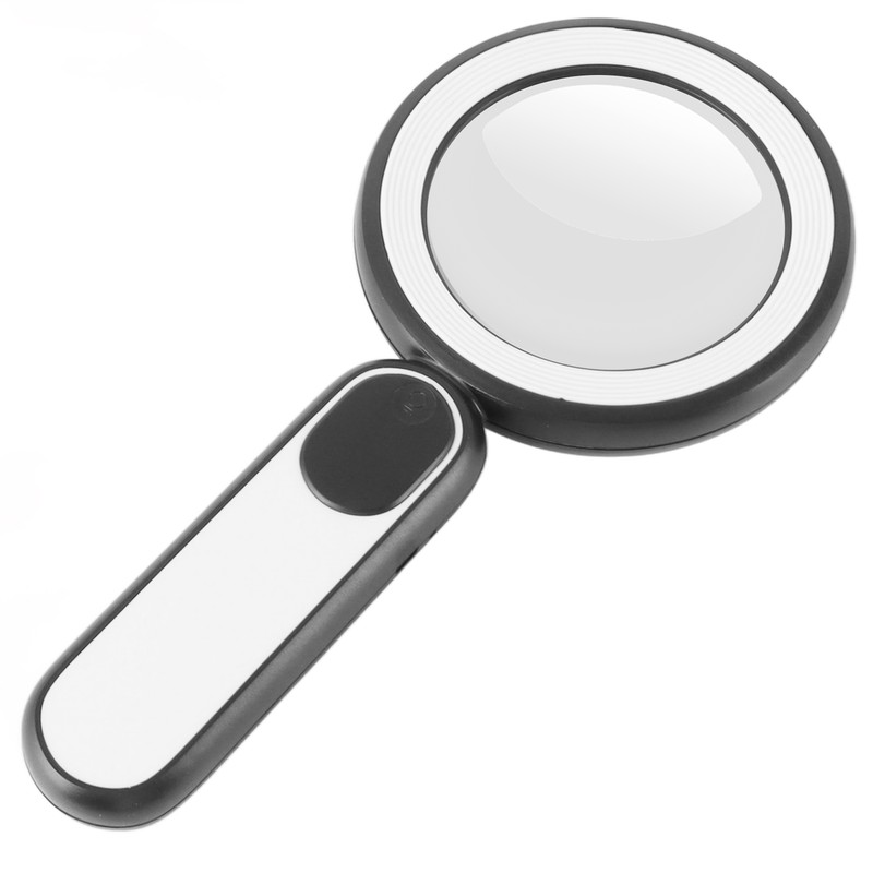 8X Rechargeable Magnifying Glass with Light 21Led 3 Mode Magnifying