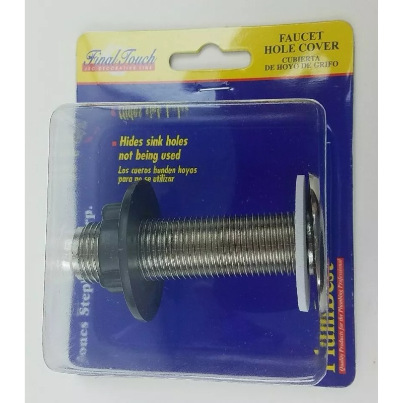 Final Touch PlumBest Polished Nickel Plastic Faucet Hole Cover Sink