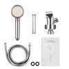 High Pressure Handheld Shower Head, Anti-clog Nozzles with Stainless Hose