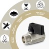 Bwintech 2 pieces 3/8 inch BSP female x male thread