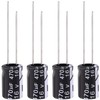 Tnisesm 20Pcs Electrolytic Capacitor 470uF 16V with Aluminum Radial Leads