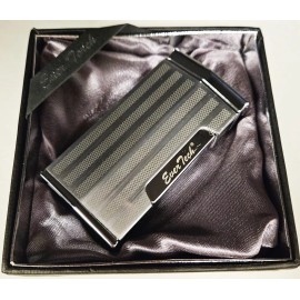 Ever Tech Quad Flame Cigar Torch Lighter with Cigar Punch Cutter Silver Color BX