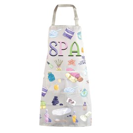 MBMSO SPA Apron with Pockets SPA Massage Gifts SPA Apron for Aesthetician Gifts Massage Therapist Masseuse Masseur Gift Apron (SPA Apron-w)