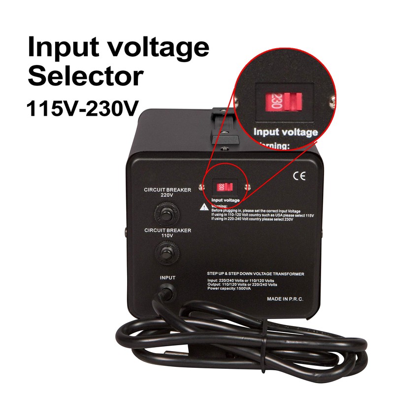 Dynastar Step Up & Step Down Voltage Converter and Transformer,