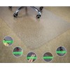 100pointONE Office Chair Mat for Carpets - Transparent Thick Floor