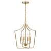 Creative Co-Op Constance - Tapered Metal 4-Light Candelabra Chandelier Style