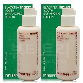Innisfree Black Tea Youth Enhancing Lotion 170ml + 170ml / 이니스프리 블랙티 유스 인핸싱 로션 170ml + 170ml