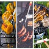 8 Pack Telescopic Barbecue Skewers Extendable 31-81cm Stainless Steel Marshmallow