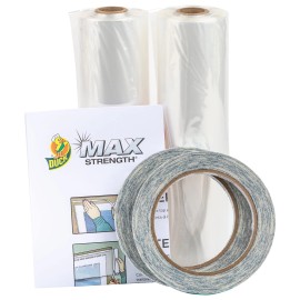 Duck Max Strength Window Insulation Kit 10 Pack Clear Energy Saving Film