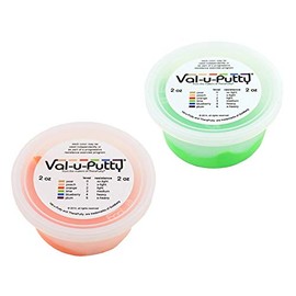 Val-u-Putty Exercise Putty - Orange, Lime - 2 oz Each - Bundle