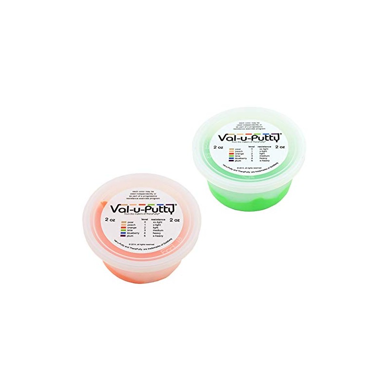 Val-u-Putty Exercise Putty - Orange, Lime - 2 oz Each