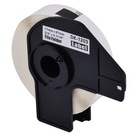 NineLeaf 50 Roll (15000 Labels) Compatible for Brother DK1203 DK-1203 (0.66'' x 3.4") White File Folder Labels with Cartridge for QL-500 QL-550 QL-570 Label Printers