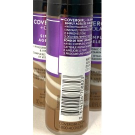 COVERGIRL Pack of 3 - COVERGIRL + Olay Simply Ageless Foundation in 275 Soft Sable NEW