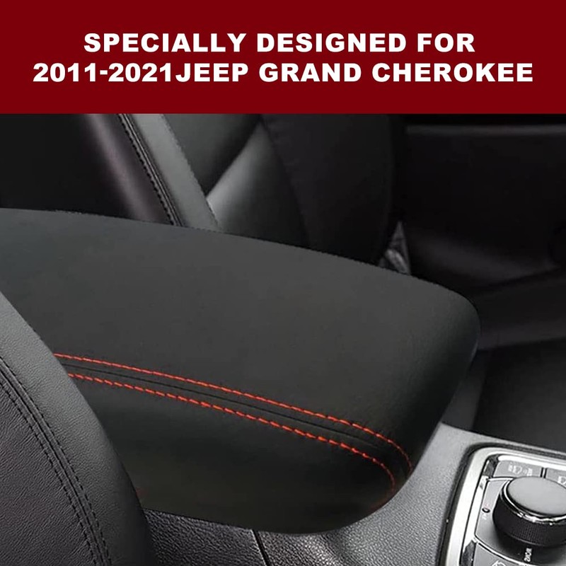 sportuli Center Console Cover Anti-Scratch Leather Armrest Cover Replace for