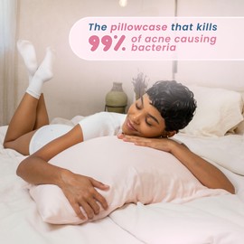Clean Skin Club Silver-Ion Infused Pillowcase for Clearer Skin & a Fresher Sleep, Ultra Soft, Odor Fighting