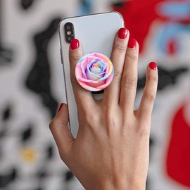 Nsotts (6 Pack) Collapsible Cell Phone Grip for Smartphones,Expanding Cellphone Holder for Phone - Colorful Pattern